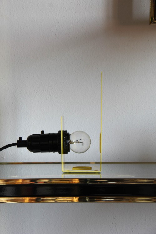 Pair of yellow Armilla Table Lamp by...