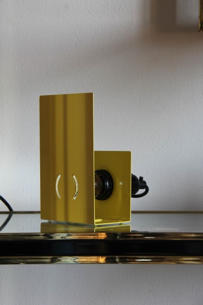 Pair of yellow Armilla Table Lamp by Vico Magistretti for Artemide