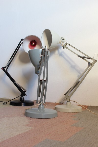 Naska Loris  Grey Desk Lamp by Jac Jacobsen,  1960s