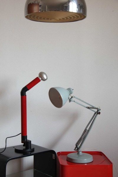 Naska Loris  Grey Desk Lamp by Jac Jacobsen,  1960s