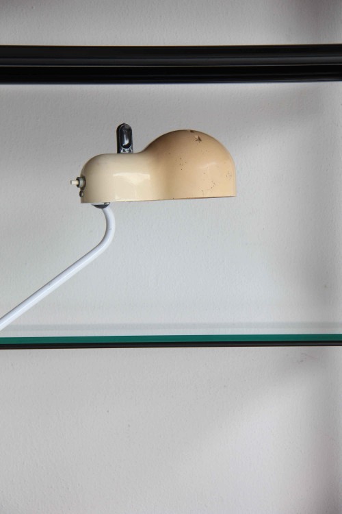 Lampada da tavolo con morsetto modello Topo design Joe Colombo per Stilnovo