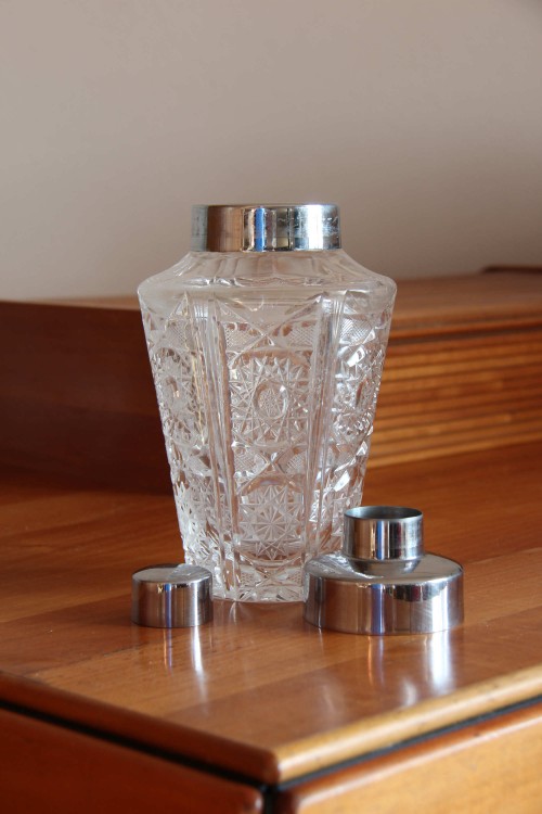 Shaker per cocktails in cristallo e...