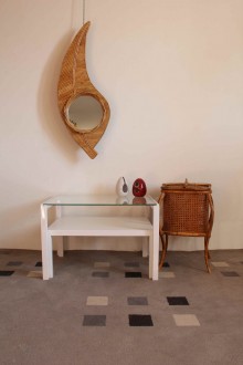 Coffee table in lacquered wood and crystal, Gamma... 2