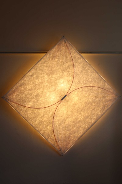 Ariette 3 wall or ceiling lamp, design Afra and Tobia Scarpa for Flos, big size.
