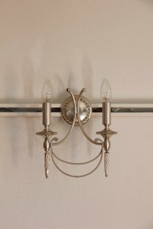 Applique classica design Gaetano Sciolari in metallo anni... 2
