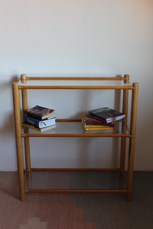 Bamboo etagere produced by Gervasoni