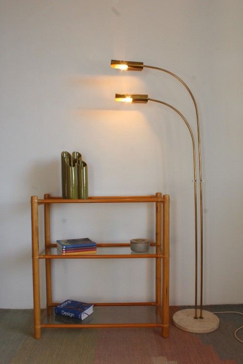 Bamboo etagere produced by Gervasoni