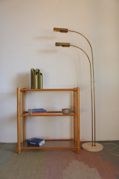 Bamboo etagere produced by Gervasoni