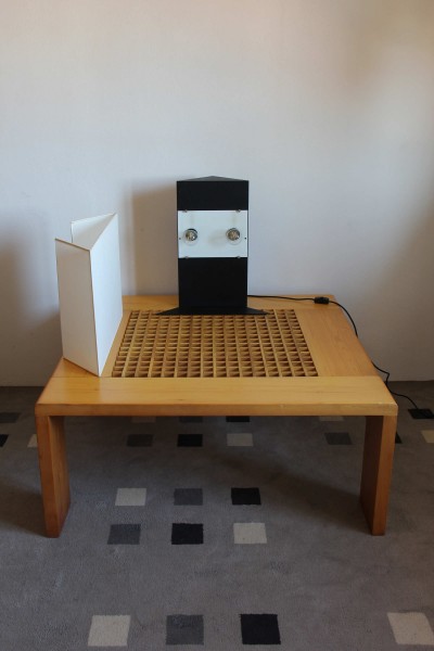 Accademia model table lamp, design Cini Boeri for Artemide, large model.