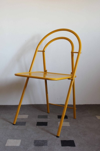 Set di 4 sedie pieghevoli modello Etoile, design Anna Anselmi produzione Bieffeplast