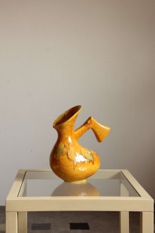 Scultura vaso in ceramica smaltata sullo stile di... 2