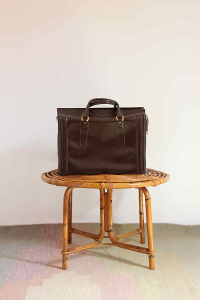 Vintage leather suitcase, 1970s