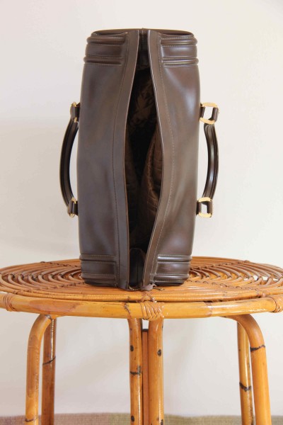 Vintage leather suitcase, 1970s