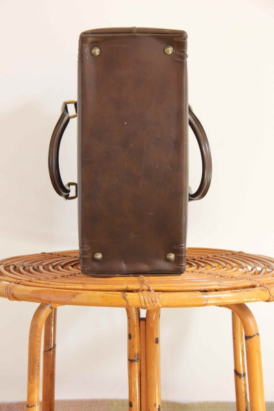 Vintage leather suitcase, 1970s