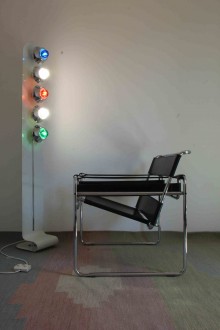 Space Age style floor lamp, five light points from the 70s. 2
