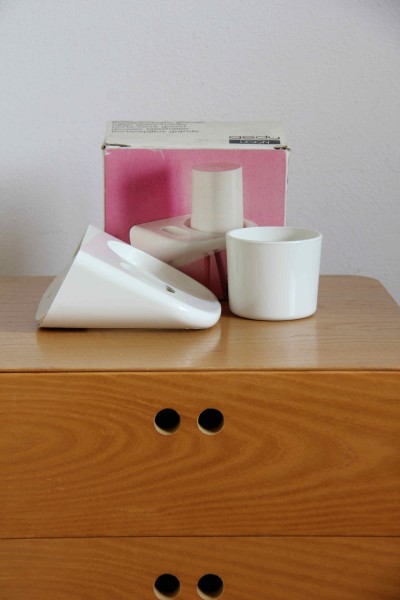 Set accessori bagno design Makio Hasuike per Gedy anni '70