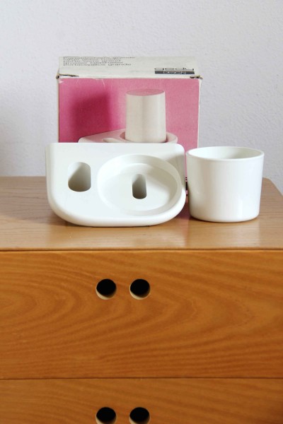 Set accessori bagno design Makio Hasuike per Gedy anni '70