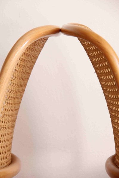Pair of chairs in bent beech design Josef Hoffman, for Thonet Italcomma