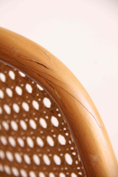 Pair of chairs in bent beech design Josef Hoffman, for Thonet Italcomma