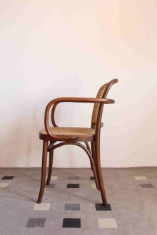 Pair of armchairs in bent beech design Josef Hoffman, for... 2