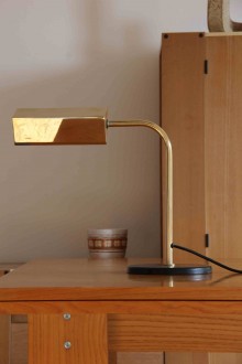 Lampada in ottone da tavolo anni '70  produzione Italiana