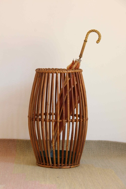 Bamboo and junction umbrella stand on...