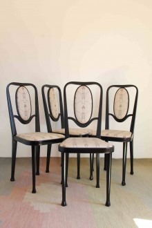 Set di 4 sedie Marcel Kammerer produzione Thonet Vienna... 2