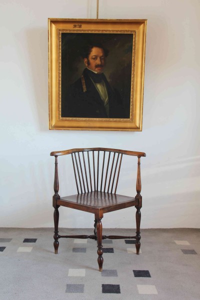 Portrait of a Noble painter of the 19th century, oil on canvas