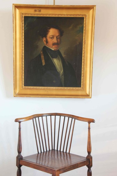 Portrait of a Noble painter of the 19th century, oil on canvas