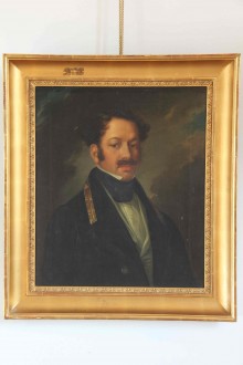 Portrait of a Noble painter of the 19th century, oil on...