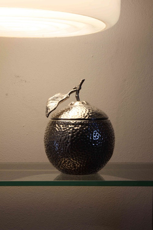 Ice bucket in silver metal, produced...
