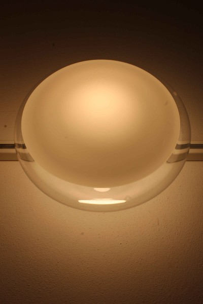 Gill 40 Murano glass wall or ceiling lamp by Roberto Pamio for Leucos, Italy, 1970s.