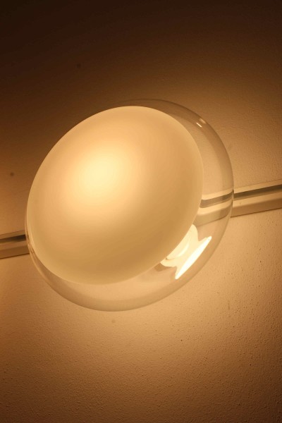 Gill 40 Murano glass wall or ceiling lamp by Roberto Pamio for Leucos, Italy, 1970s.