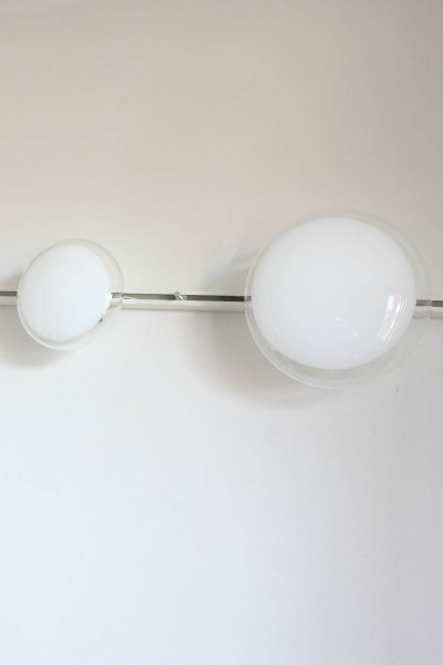 Gill 40 Murano glass wall or ceiling lamp by Roberto Pamio for Leucos, Italy, 1970s.