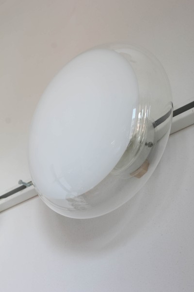 Gill 40 Murano glass wall or ceiling lamp by Roberto Pamio for Leucos, Italy, 1970s.