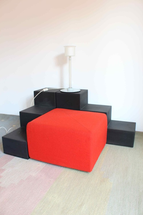 Tavolino/pouf serie Scacchi design...