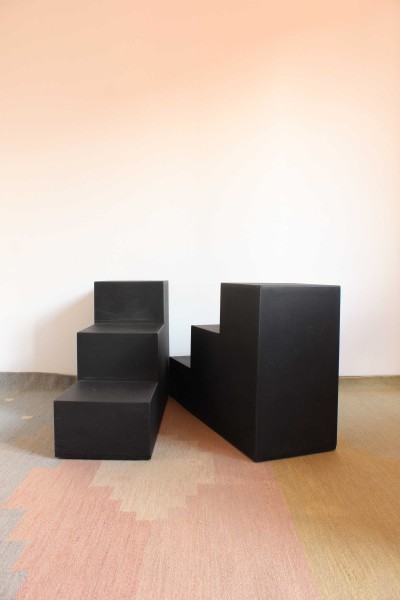 Coffee table/pouf series Scacchi design Mario Bellini for B&B 70