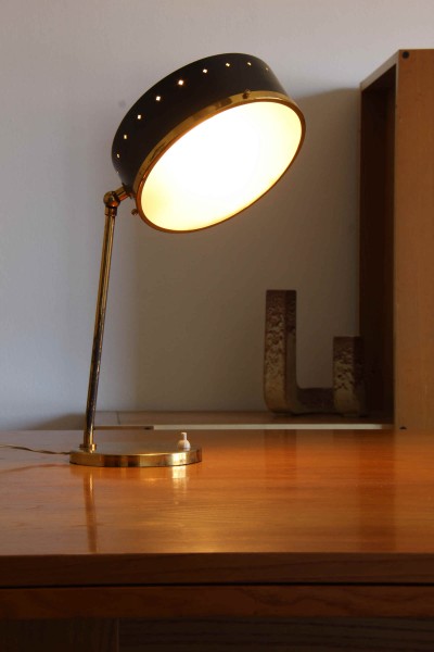 Lampada da tavolo anni '50 attribuibile a Stilnovo
