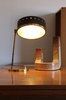 Lampada da tavolo anni '50 attribuibile a Stilnovo