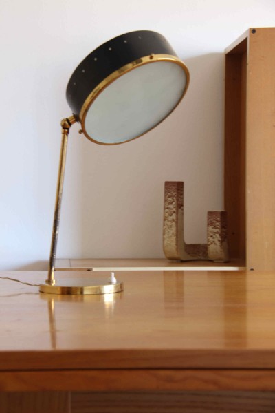 Lampada da tavolo anni '50 attribuibile a Stilnovo