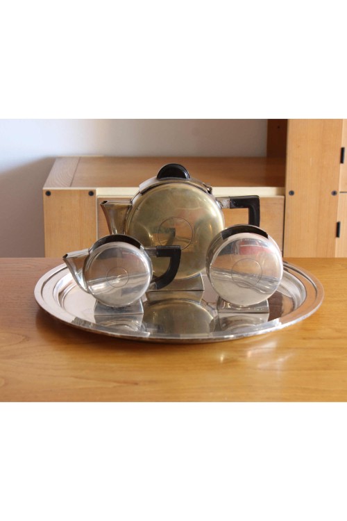 Silver-plated Art Deco tea service...