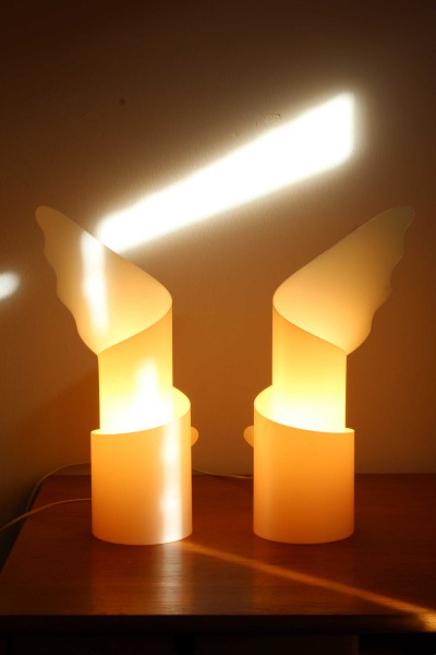 Pair of Wings lamps designed by Riccardo Raco for Slamp from the 90s