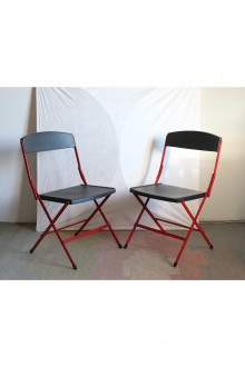 Pair of Ginestra folding chairs by Edoardo Landi for... 2