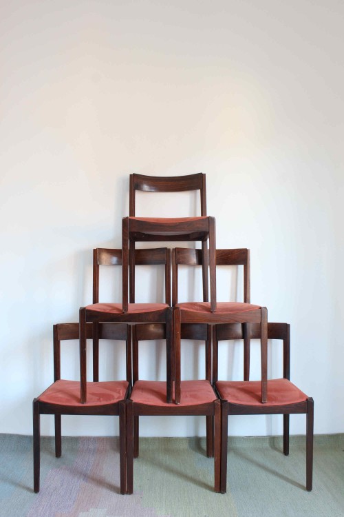 Set of 6 chairs designed by Dino...