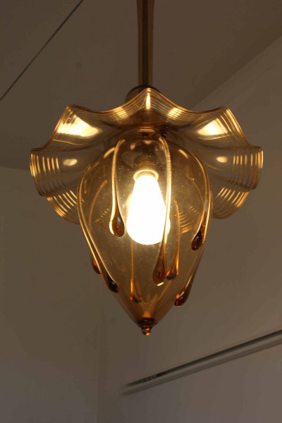 Lampadario di Murano sullo stile di Vittorio Zecchin, anni '40/'50