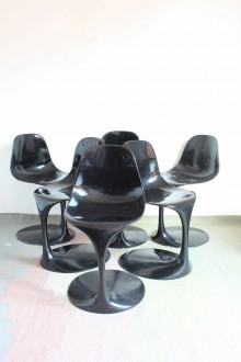 Tulip style chairs designed by Rudi Bonzanini for... 2