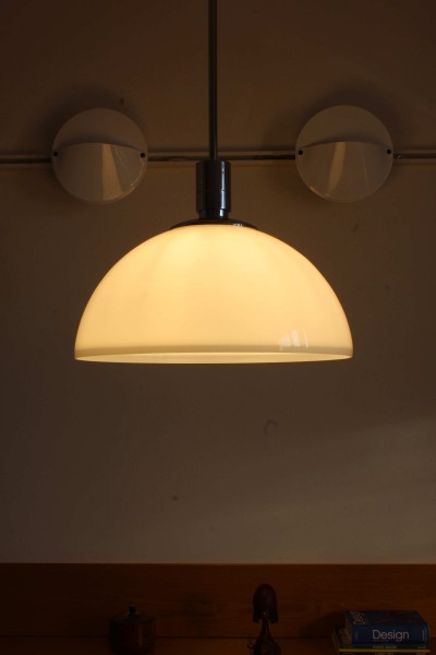 Lampada da soffitto con braccio telescopico Am/AS design Franco Albini, Franca Helg, Antonio Piva per Sirrah.