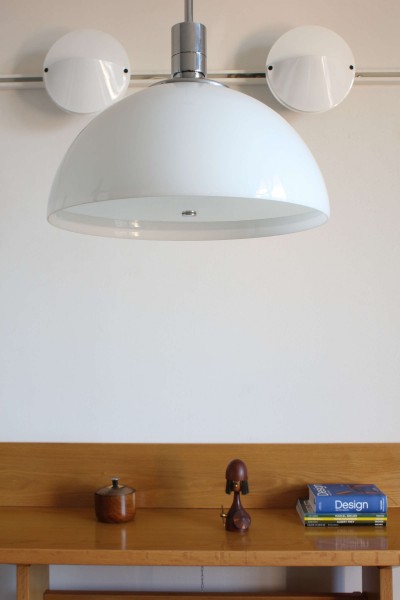 Ceiling lamp with telescopic arm Am/AS design Franco Albini, Franca Helg, Antonio Piva for Sirrah.