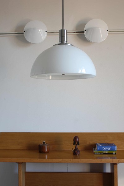 Ceiling lamp with telescopic arm Am/AS design Franco Albini, Franca Helg, Antonio Piva for Sirrah.