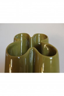 Four-leaf clover vase in Pierre Cardin ceramic 2